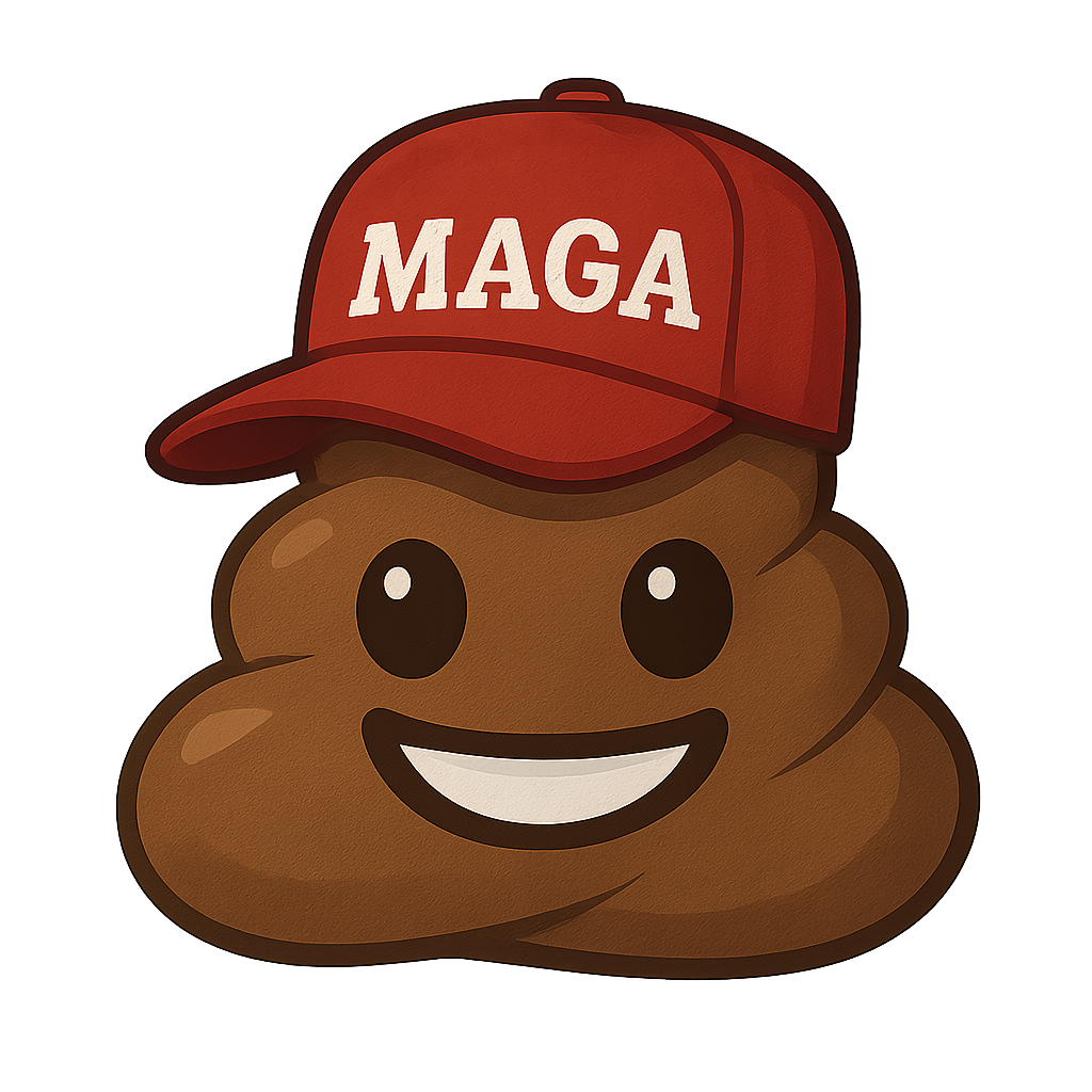 Poop Hat Meme Sticker 2in x 2in
